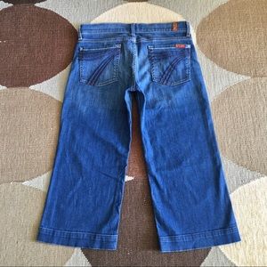 7FAM crop dojo jeans women’s size 30